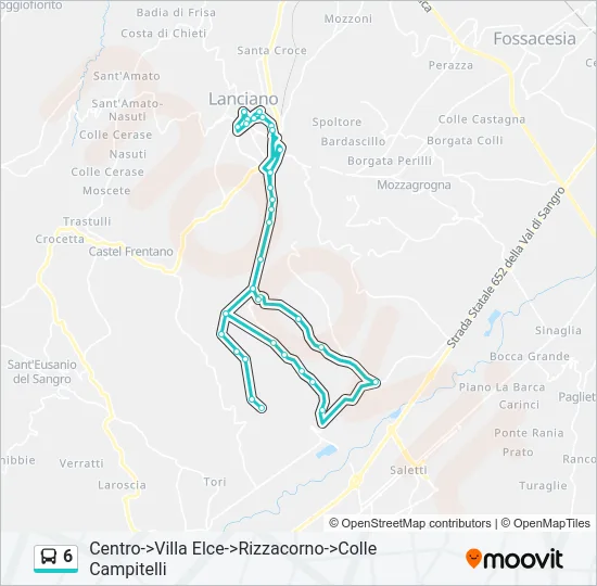 6 Bus Line Map
