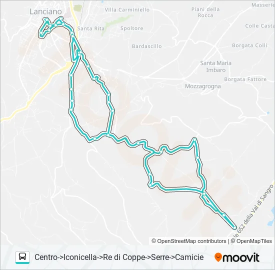 LINEA 7 NERO Bus Line Map
