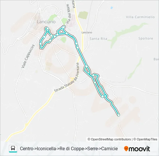 LINEA 7 NERO Bus Line Map