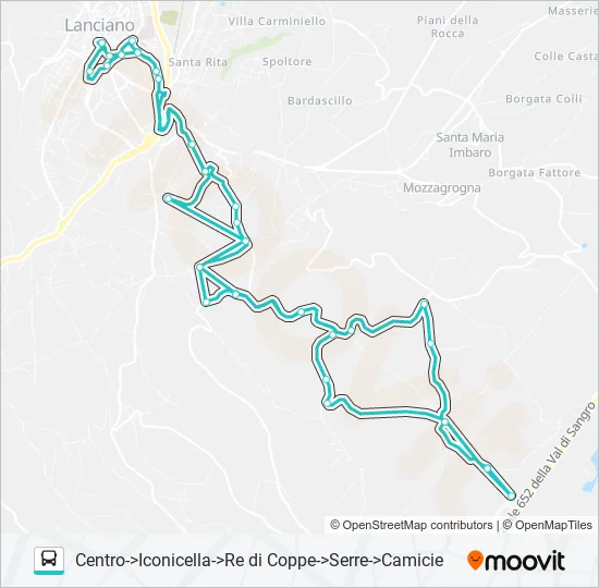 LINEA 7 NERO Bus Line Map