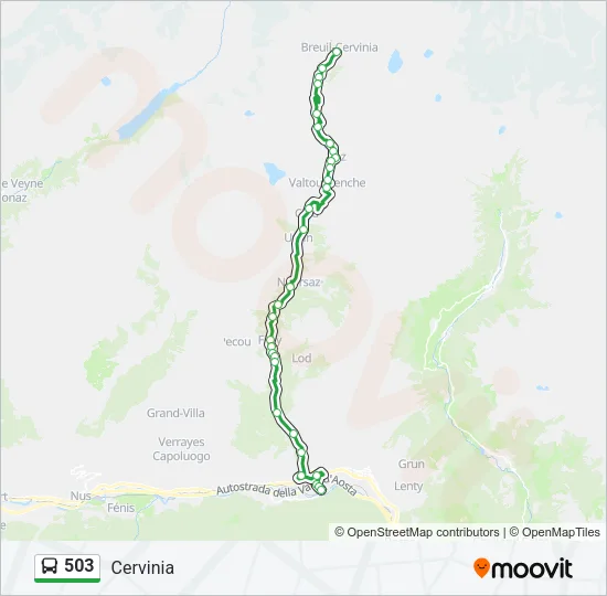 503 Bus Line Map