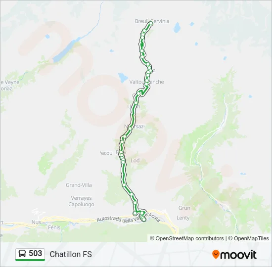 503 Bus Line Map