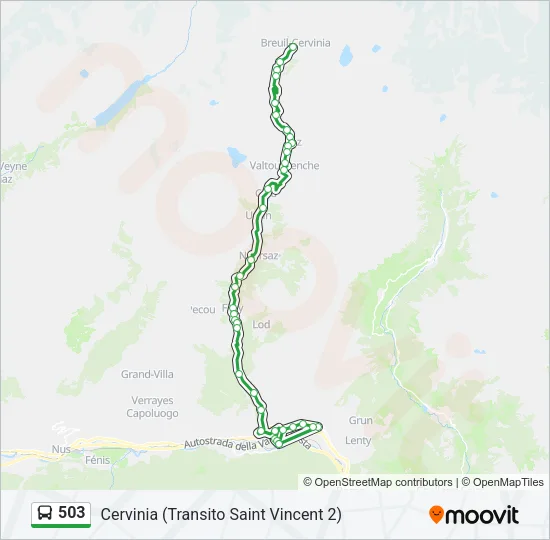 503 Bus Line Map