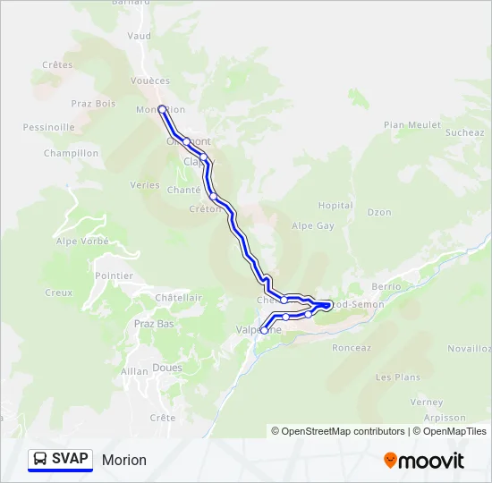 SVAP Bus Line Map