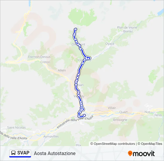 SVAP Bus Line Map