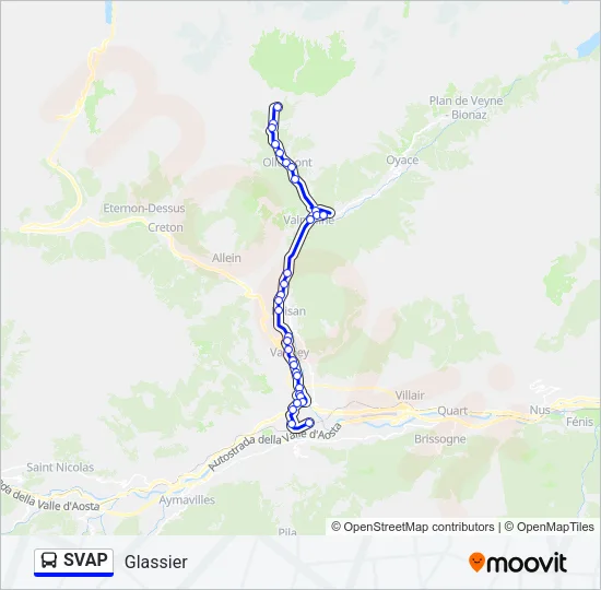 SVAP Bus Line Map
