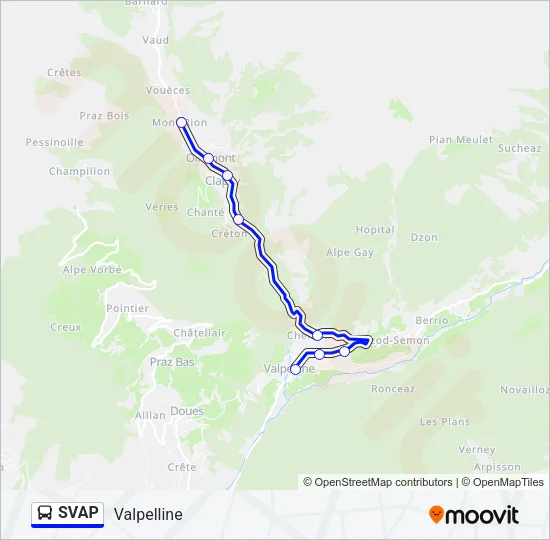 SVAP Bus Line Map