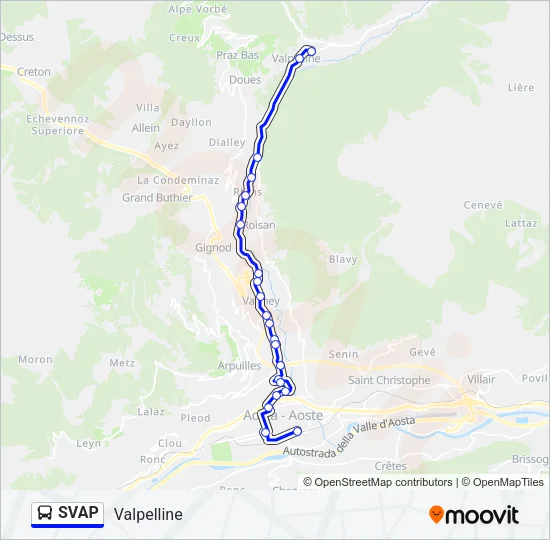 SVAP Bus Line Map