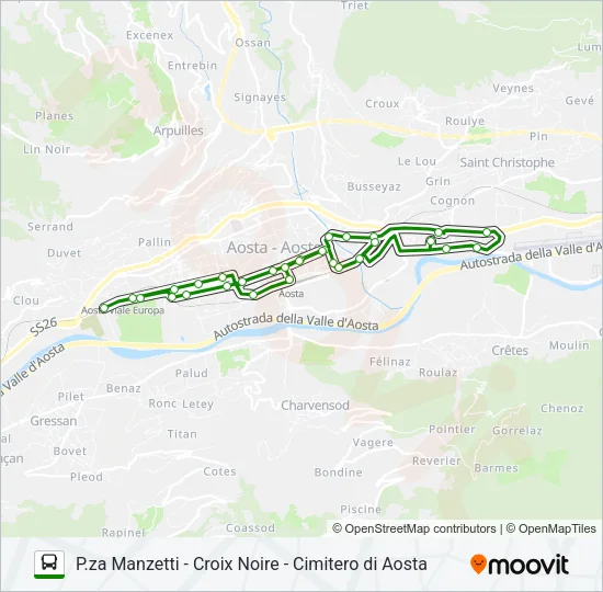NAVETTA VERDE Bus Line Map