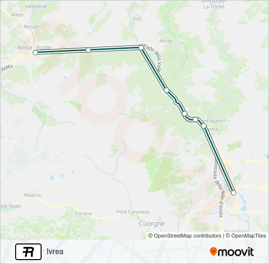 R Train Line Map