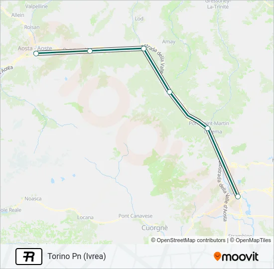R Train Line Map