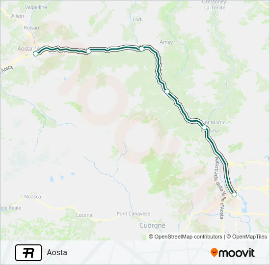 R Train Line Map