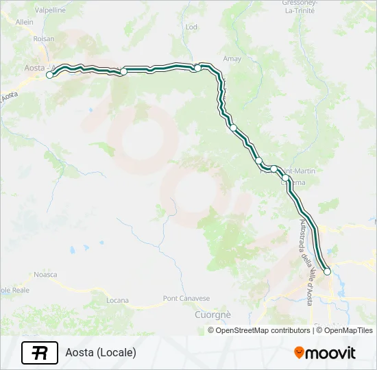R Train Line Map