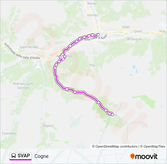SVAP Bus Line Map