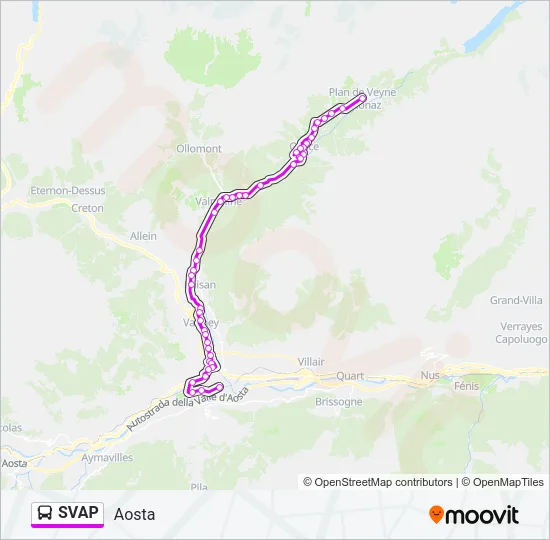 SVAP Bus Line Map