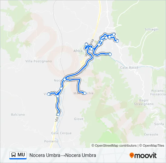 MU Bus Line Map