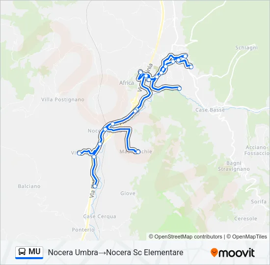 MU Bus Line Map