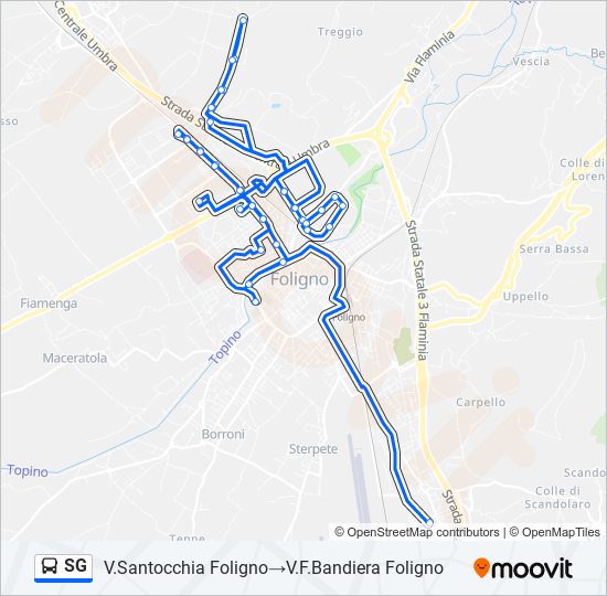 SG bus Line Map