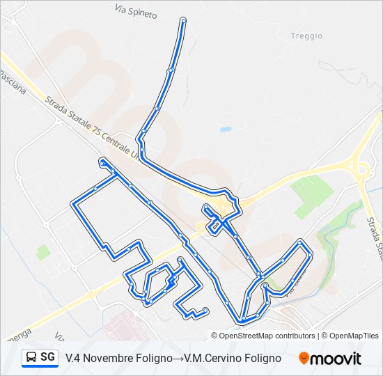 SG bus Line Map