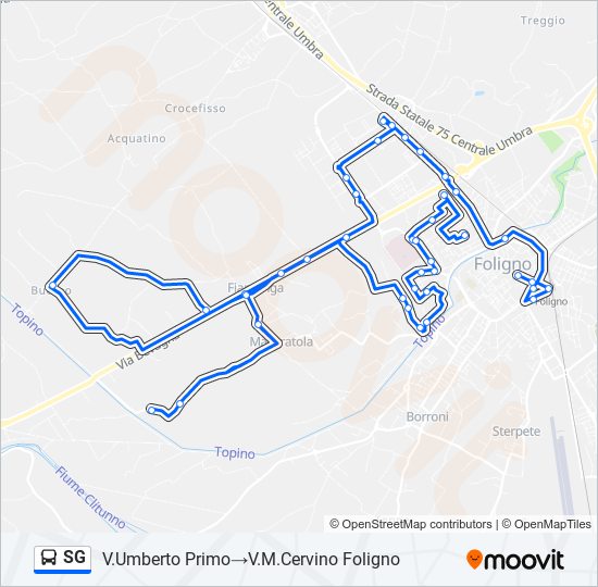 SG bus Line Map