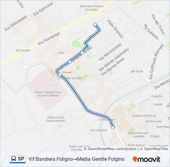 SP bus Line Map