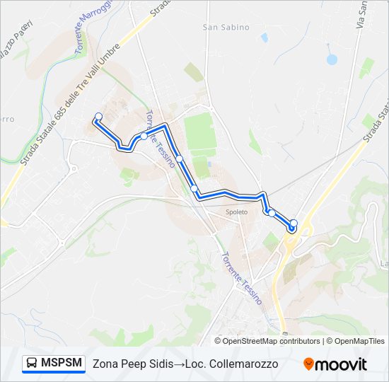 MSPSM Bus Line Map