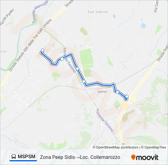 MSPSM Bus Line Map