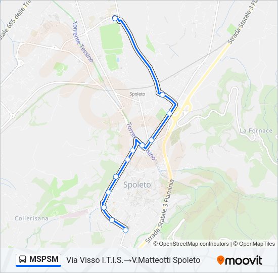 MSPSM Bus Line Map