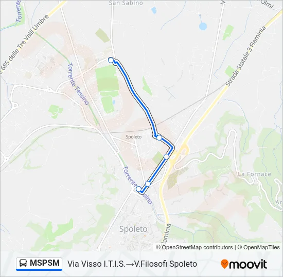 MSPSM Bus Line Map