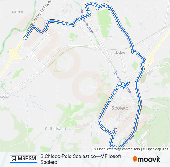 MSPSM Bus Line Map