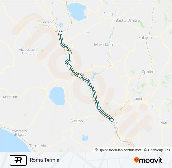 R Train Line Map