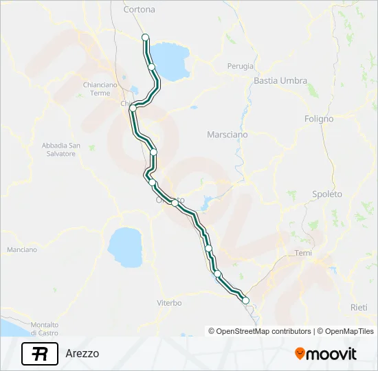 R Train Line Map