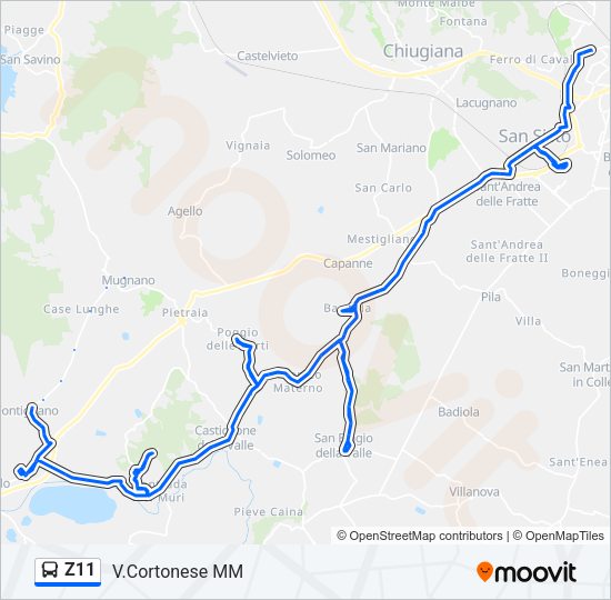 Percorso linea  Z11