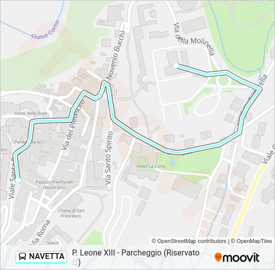 NAVETTA Bus Line Map