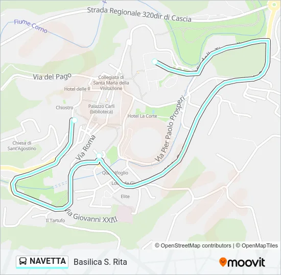 NAVETTA Bus Line Map