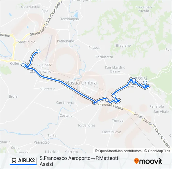 AIRLK2 Bus Line Map