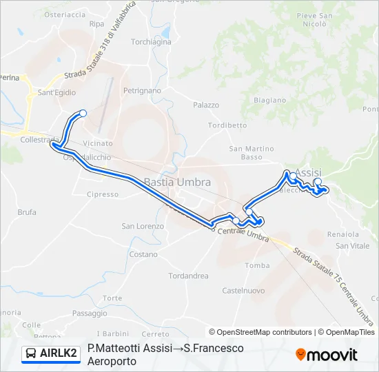 AIRLK2 Bus Line Map