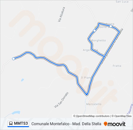 MMTS3 bus Line Map