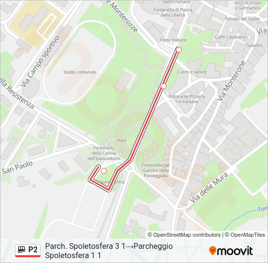 P2 Funicular Line Map