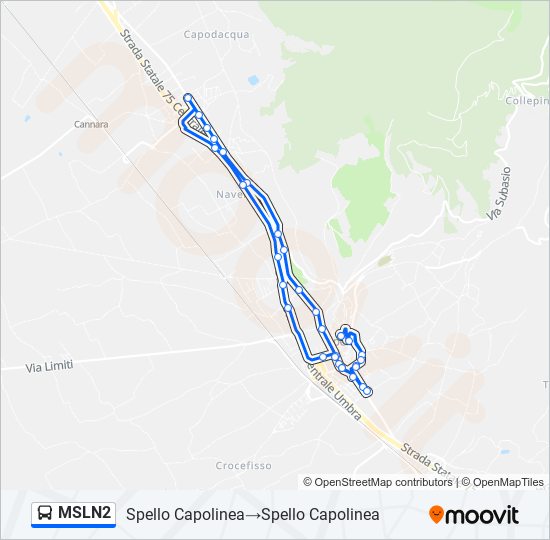 MSLN2 bus Line Map