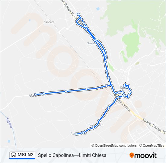 MSLN2 bus Line Map