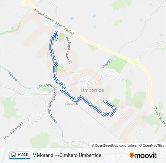 E240 Bus Line Map