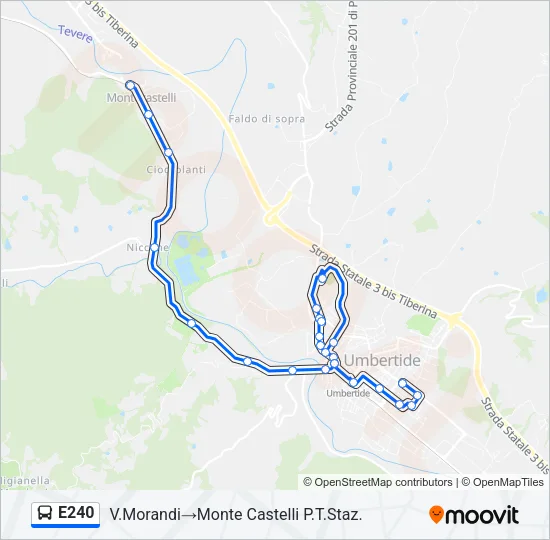 E240 Bus Line Map