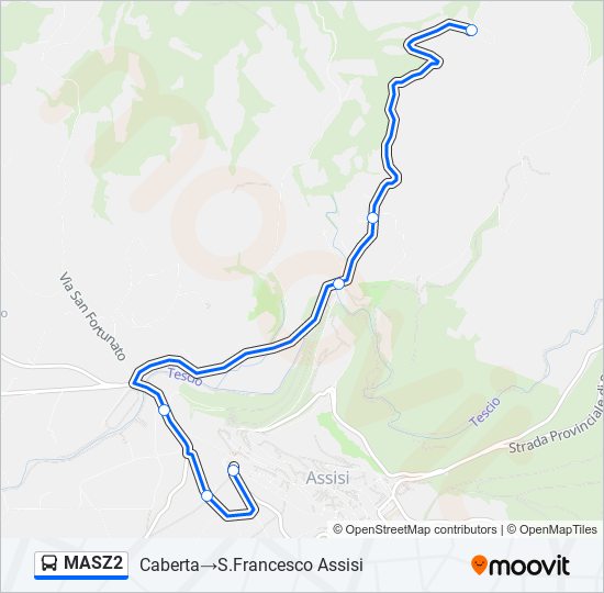 MASZ2 bus Line Map