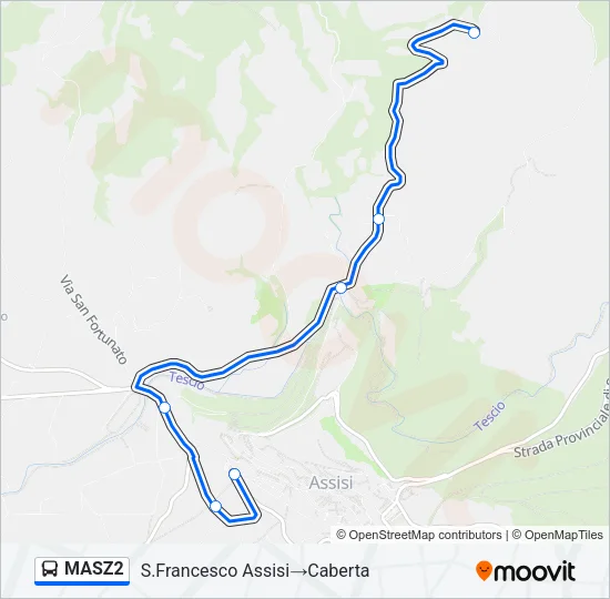 MASZ2 Bus Line Map