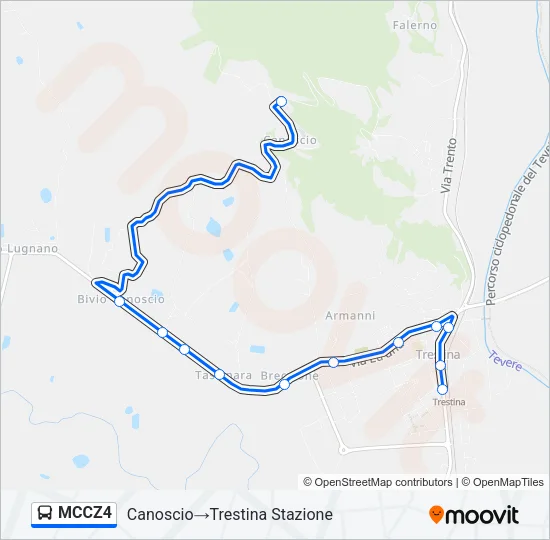 MCCZ4 Bus Line Map