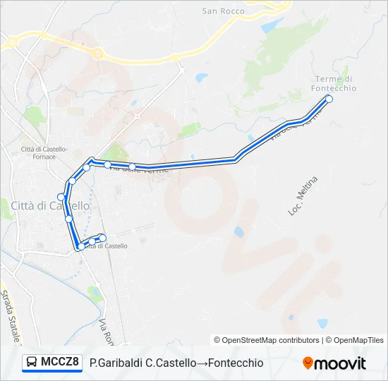 MCCZ8 Bus Line Map