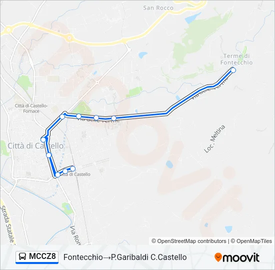 MCCZ8 Bus Line Map