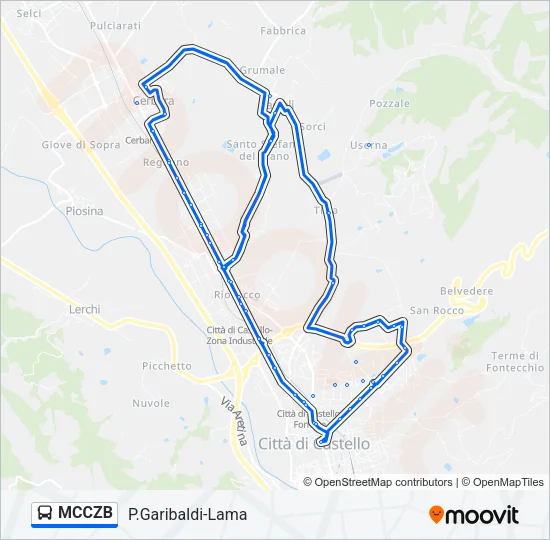 MCCZB Bus Line Map