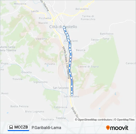 MCCZB Bus Line Map